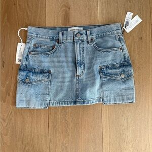 Denim Forum Light Blue Mini Skirt